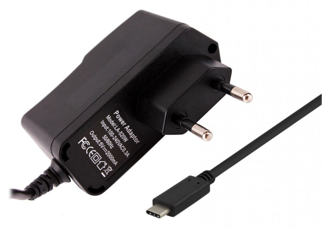 Smartte 2A 5V USB-C / Type-C seinälaturi, 1.1m johdolla