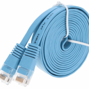 Litteä Verkkojohto CAT 6 15M Sininen