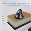 M618GX Wireless Ergonomic Vertical Mouse 1600DPI Optical Mouse Delux Hiiri - Image 2