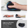 M618 Plus Wired Optical Mouse Ergonomic Vertical Mouse 1600DPI - Image 2