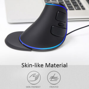 M618 Plus Wired Optical Mouse Ergonomic Vertical Mouse 1600DPI