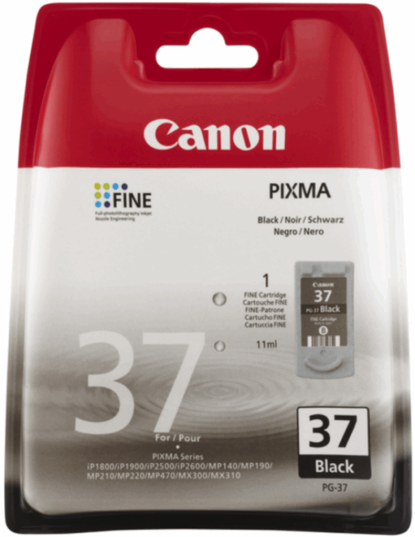 Canon PG-37 musta väripatruuna