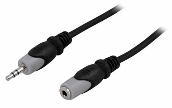 Äänikaapeli, 3,5mm, uros-naaras, 10m