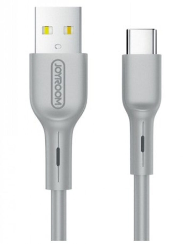 USB-C High Elastic Data Cable 1m latausjohto, harmaa