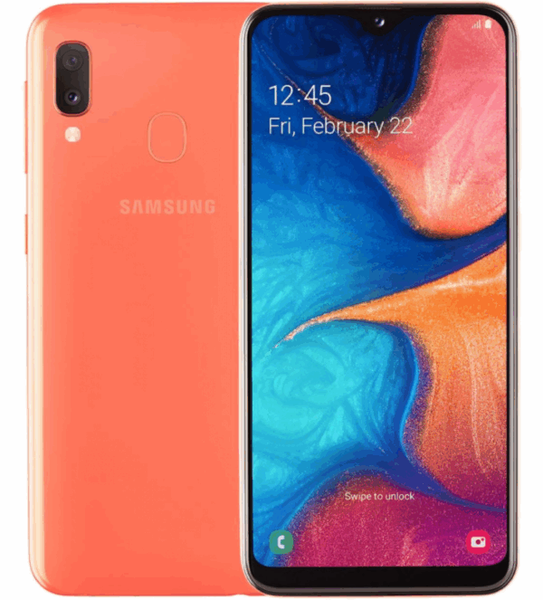 Käytetty Samsung Galaxy A20e 3/32Gb, takuu 1kk musta