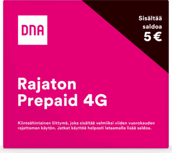 DNA Rajaton Prepaid 4G