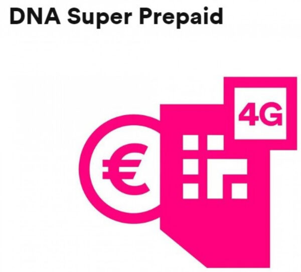 DNA Super Prepaid 4G, maksat puheluista ja viesteistä vain käytön mukaan, netti jopa 300M