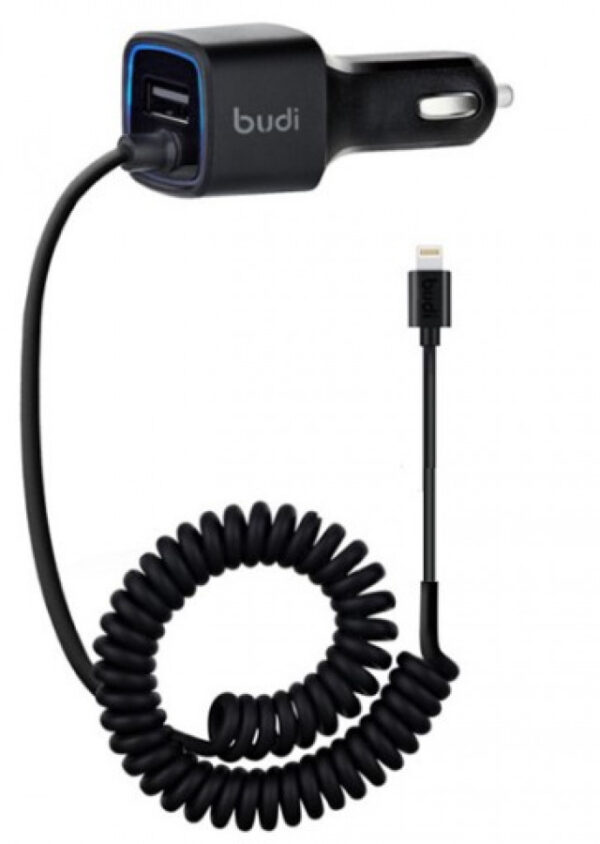 Budi Apple Lightning 1.2M johdolla 17W 3.4A Autolaturi