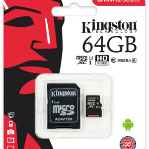 Kingston 64GB MicroSD muistikortti Class 10