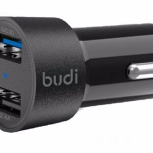 Budi 2.4A/12W, 18W QC3.0 USB-A Autolaturi, Qualcomm 3.0 pikalataus