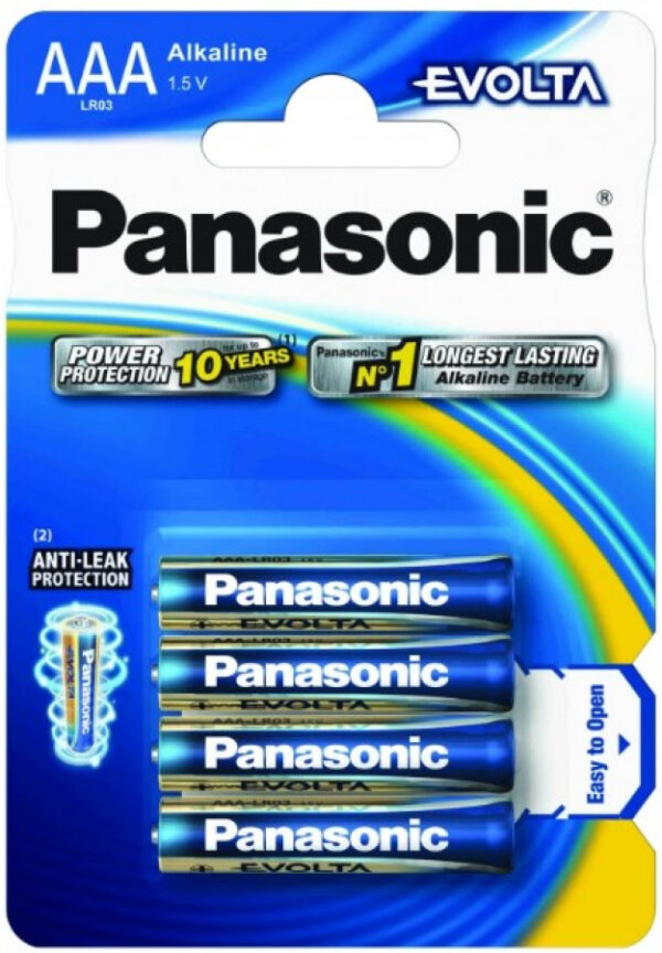 PANASONIC EVOLTA PARISTO 4XAAA/R03