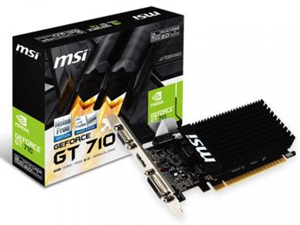 MSI Nvidia GT 710 2GD3H LP HDMI DVI-D D-Sub Näytönohjain