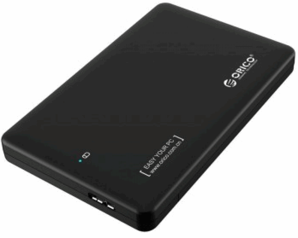 Orico 2.5" SATA USB 3.0 HDD SSD, 5Gbps 2Tb max, kiintolevyn kotelo