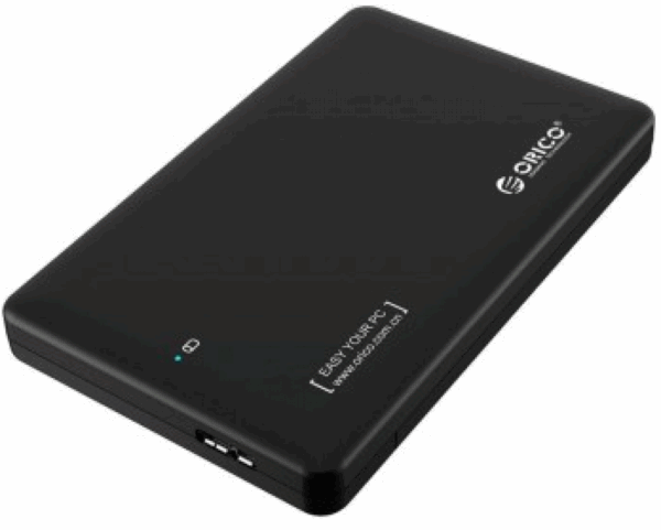 Orico 2.5" SATA USB 3.0 HDD SSD, 5Gbps 2Tb max,  kiintolevyn kotelo