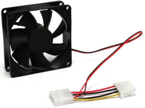 80x80mm 25mm Tuuletin 2 joht. Molex Yakoo
