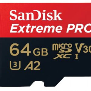 SANDISK Extreme Pro 170MB/s U3 microSDXC 64GB + SD Adapter
