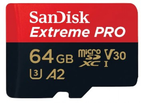 SANDISK Extreme Pro 170MB/s U3 microSDXC 64GB + SD Adapter