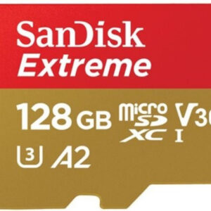 Sandisk Extreme microSDXC 128GB muistikortti + SD adapteri 4K UHD
