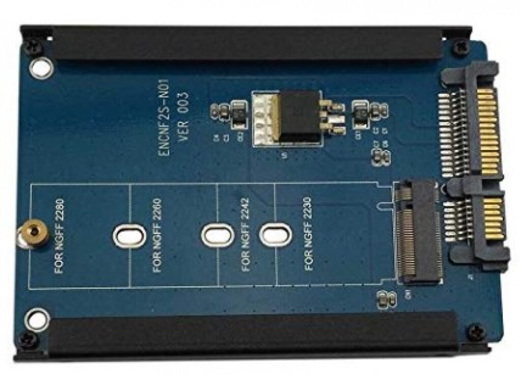 M.2 & mSATA SSD to SATA III 22 Pin Adapter
