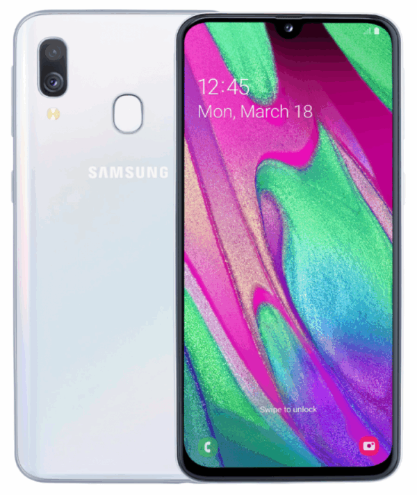 Samsung Galaxy A40 4/64GB Valkoinen