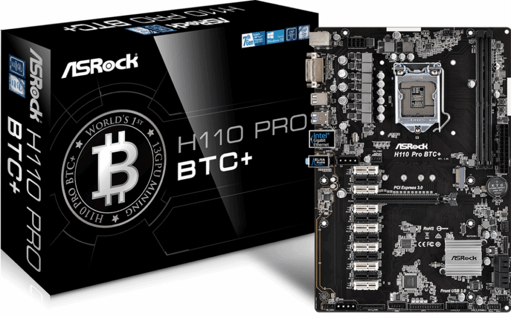 ASRock H110 PRO BTC+ ATX-emolevy