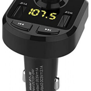 Bluetooth FM Transmitter Dual USB Port Car Charger QC3.0 3.1A