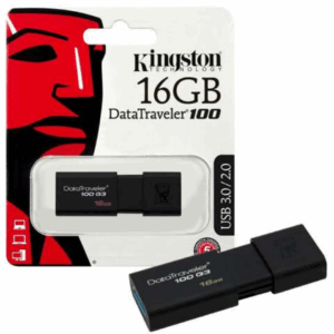 Kingston 16GB DataTraveler 100 USB 2.0 / 3.0 / 3.1