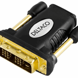HDMI-adapteri, HDMI 19-pin naaras DVI-D urokseen, kullattu