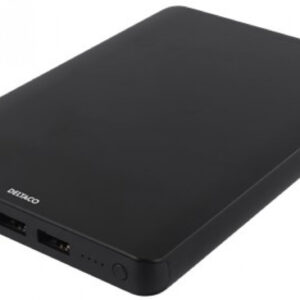 DELTACO varavirtalähde, 20000mAh, 74 Wh, Li-Po akku, alumiinia, Power Bank