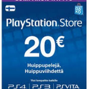 Playstation 20e Lompakon täyttö