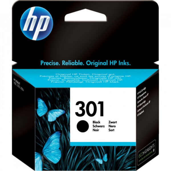 HP 301 MUSTA VÄRIKASETTI, jopa 190 sivua